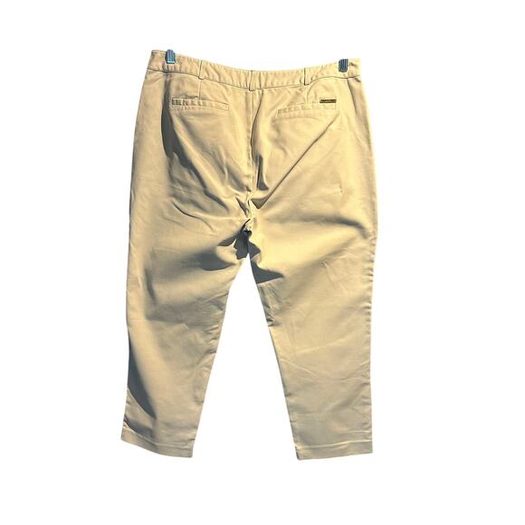 Michael Kors Size 12 Khaki Capris Capsule Wardrobe Beach Cruise Vacation - Picture 2 of 10